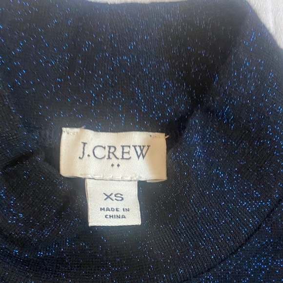 J. CREW Sparkling Navy Long Sleeve Top - Picture 9 of 9